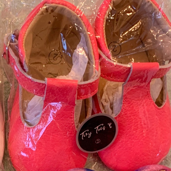 Neon Pink baby t-bars 💗 - Picture 3 of 4